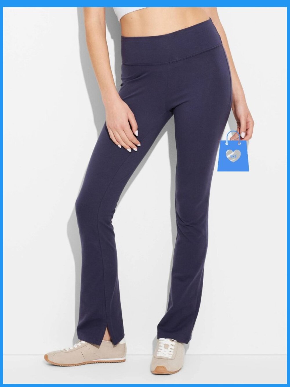 Medium - Womens High-Waisted Stovepipe Leggings - Wild Fable - Navy Blue